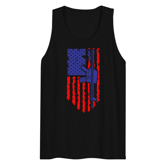 Men’s American Firearms Flag tank top