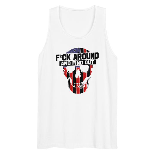 Men’s FAFO American Skull tank top