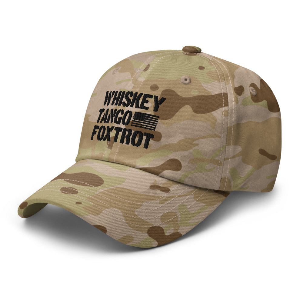 Whiskey Tango Foxtrot Embroidered MultiCam Camo Hat