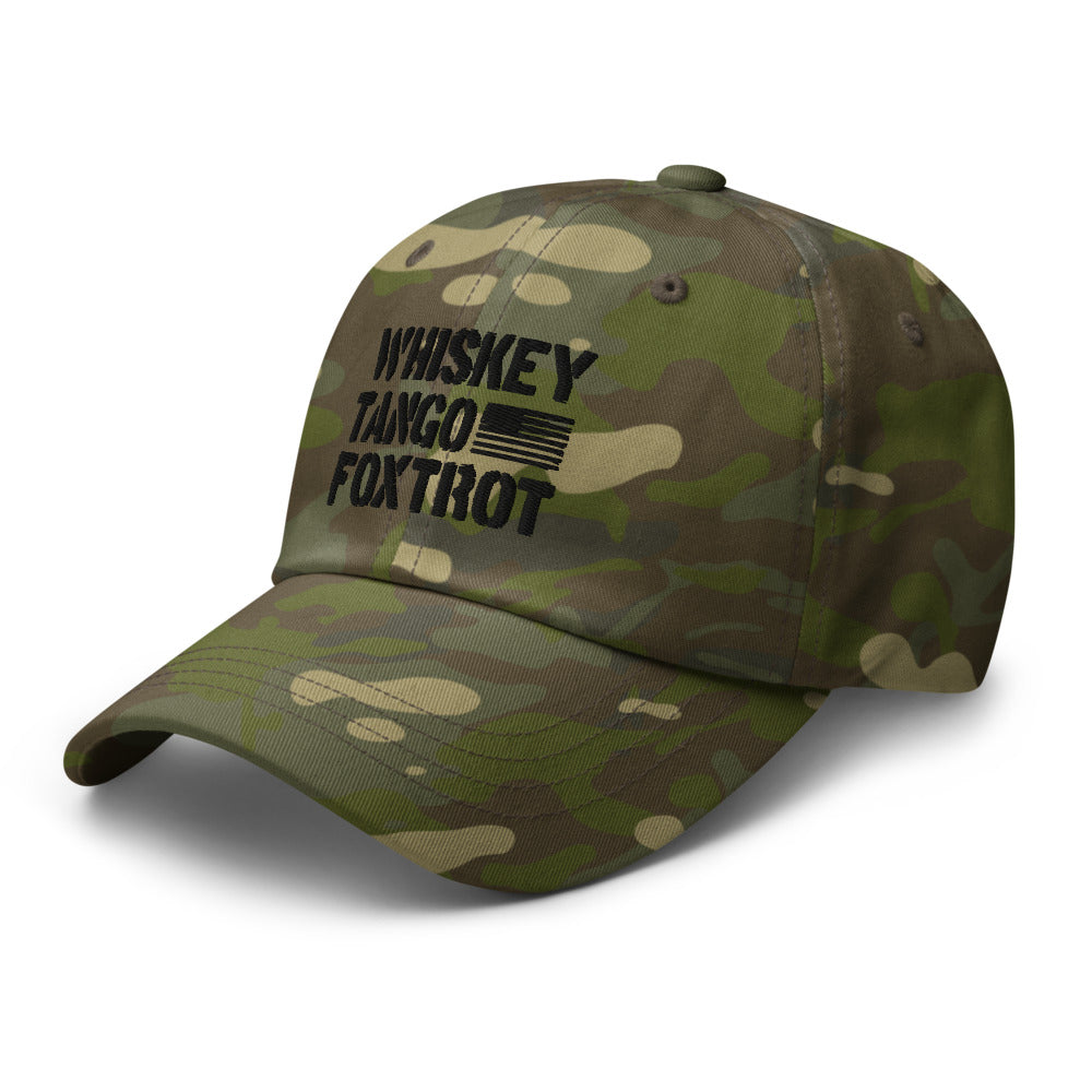 Whiskey Tango Foxtrot Embroidered MultiCam Camo Hat