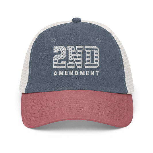 2nd Amendment Red White and Blue Trucker Hat