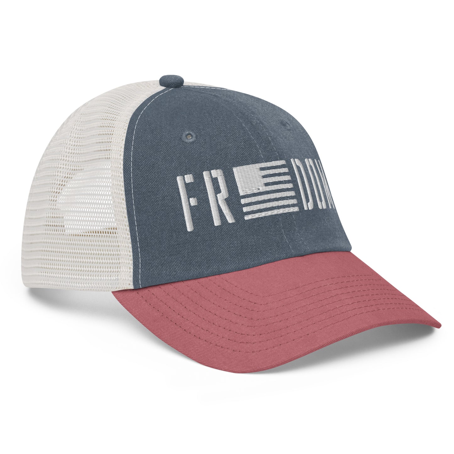 Freedom Red White And Blue Trucker Hat