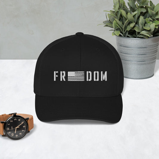 Freedom USA Flag Unisex Trucker Cap