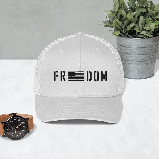 Freedom USA Flag Unisex Trucker Cap