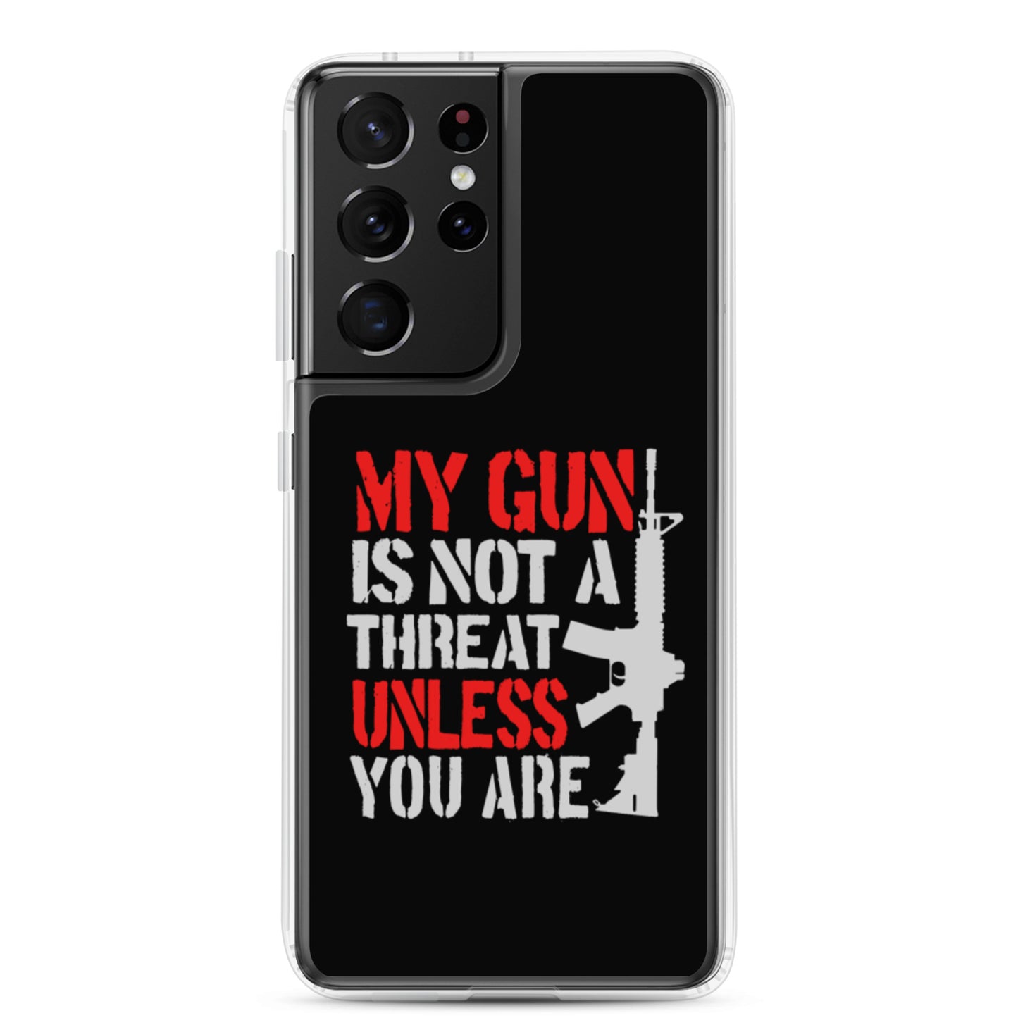 My Gun is Not A Threat Unless You Are Custom Samsung Phone Case