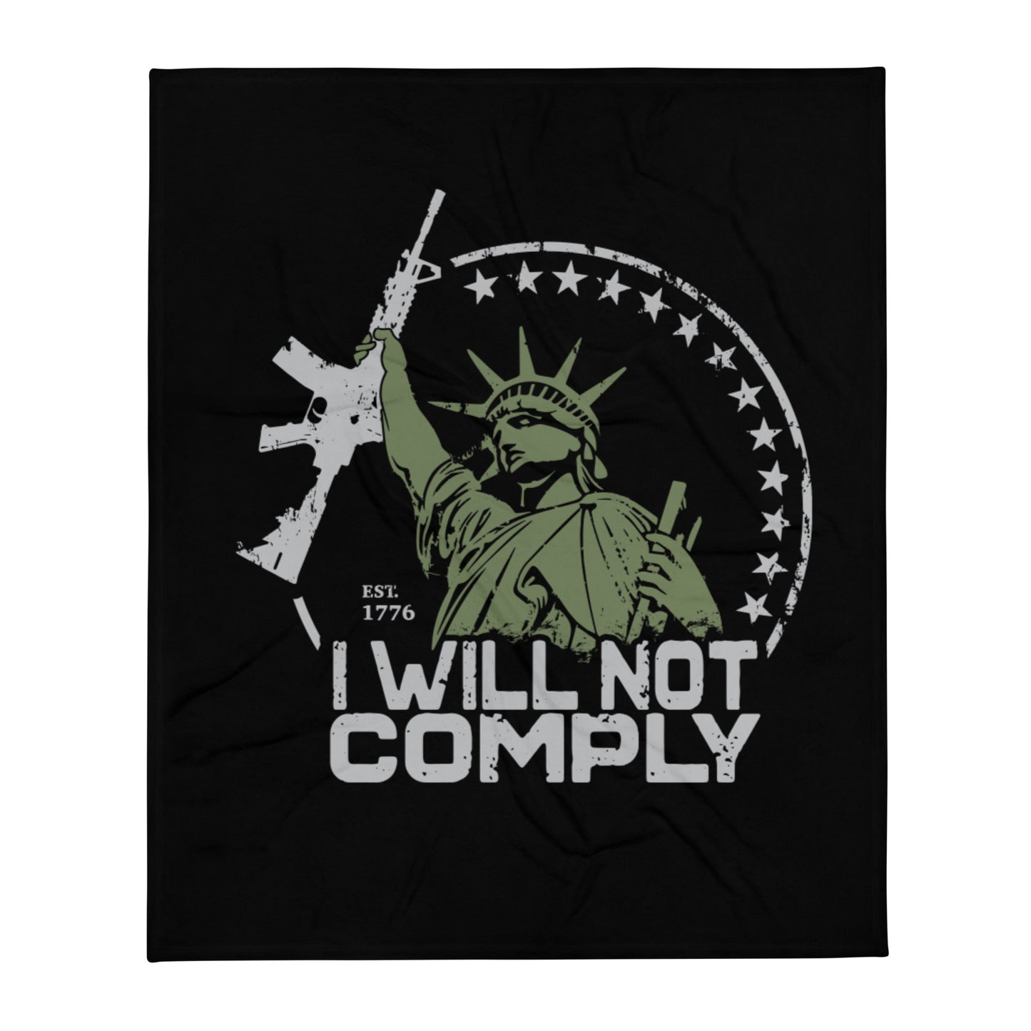 Will Not Comply Throw Blanket