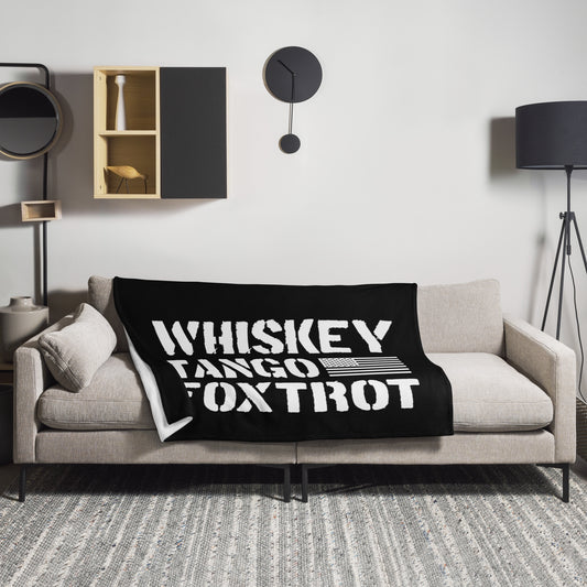 Whiskey Tango Foxtrot Throw Blanket