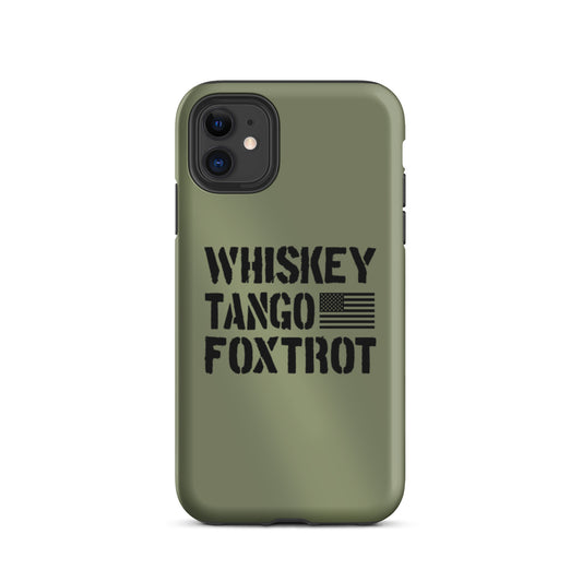 Whiskey Tango Foxtrot iPhone case