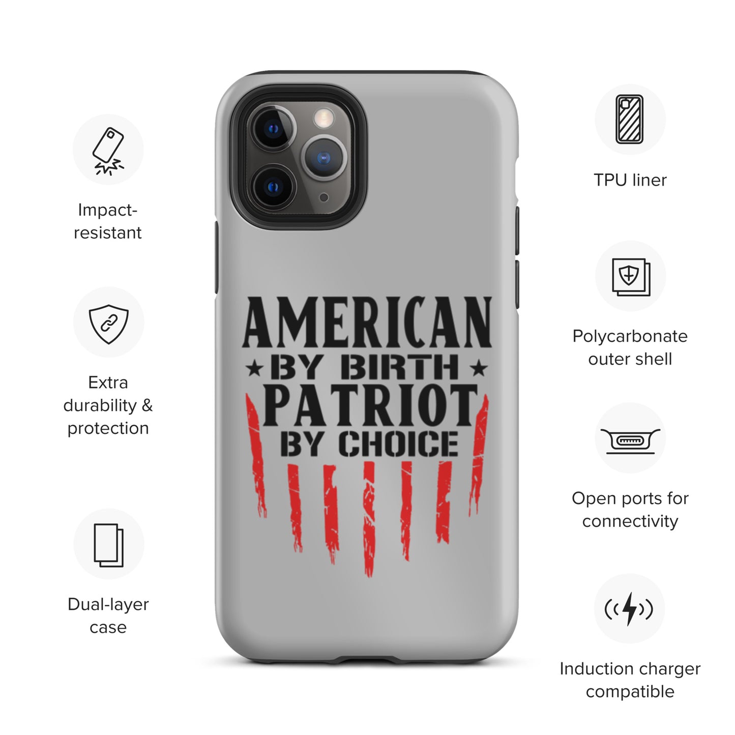 American By Birth Patriot By Choice iPhone case