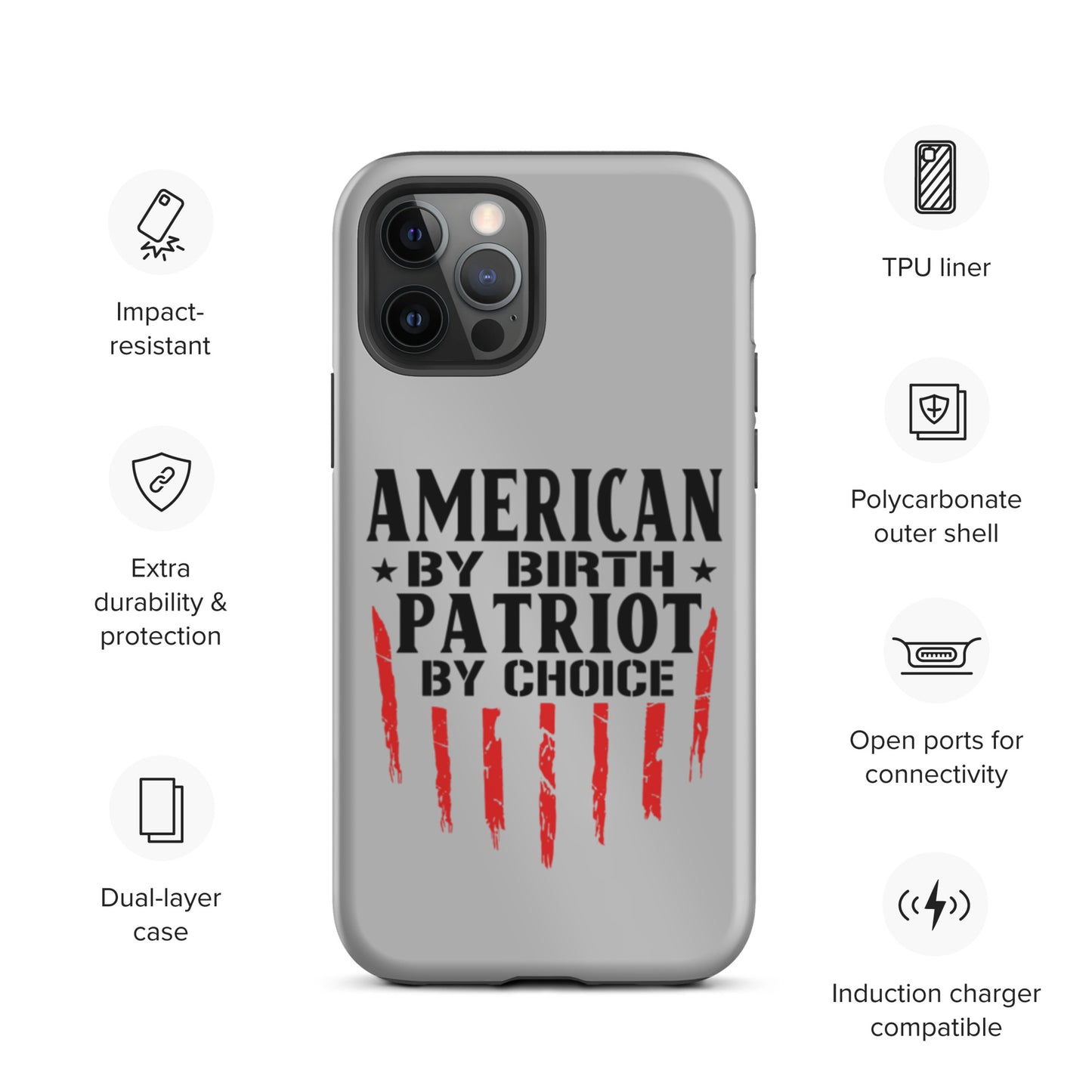 American By Birth Patriot By Choice iPhone case