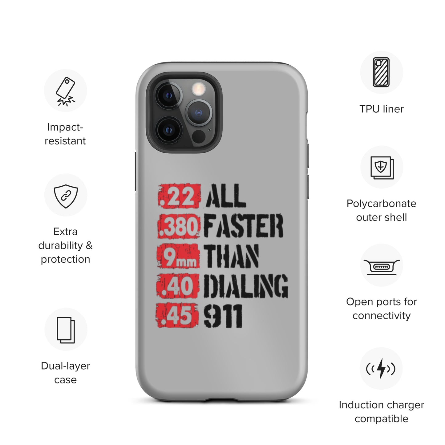 All Faster Than Dialing 911 iPhone case