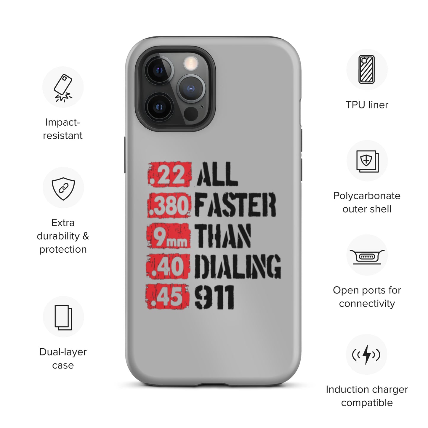 All Faster Than Dialing 911 iPhone case