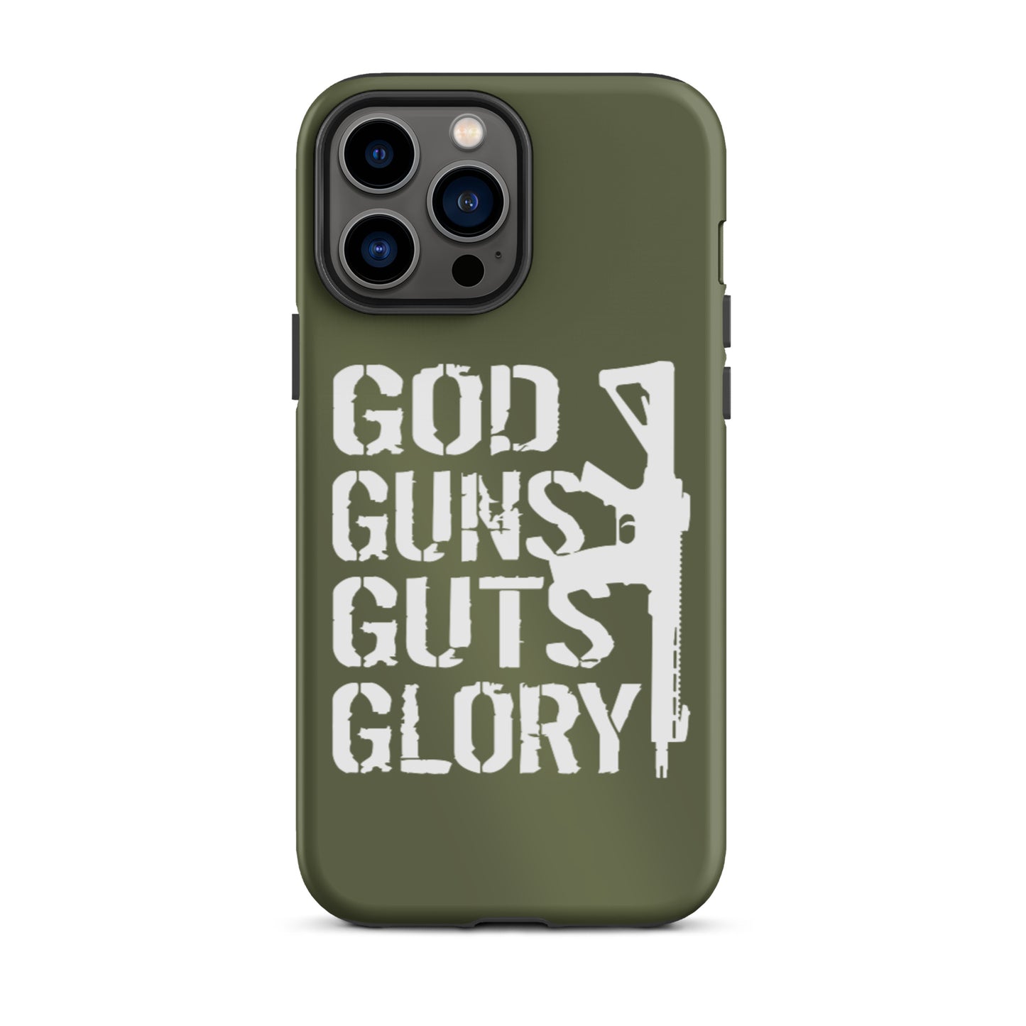 God Guns Guts Glory iPhone case