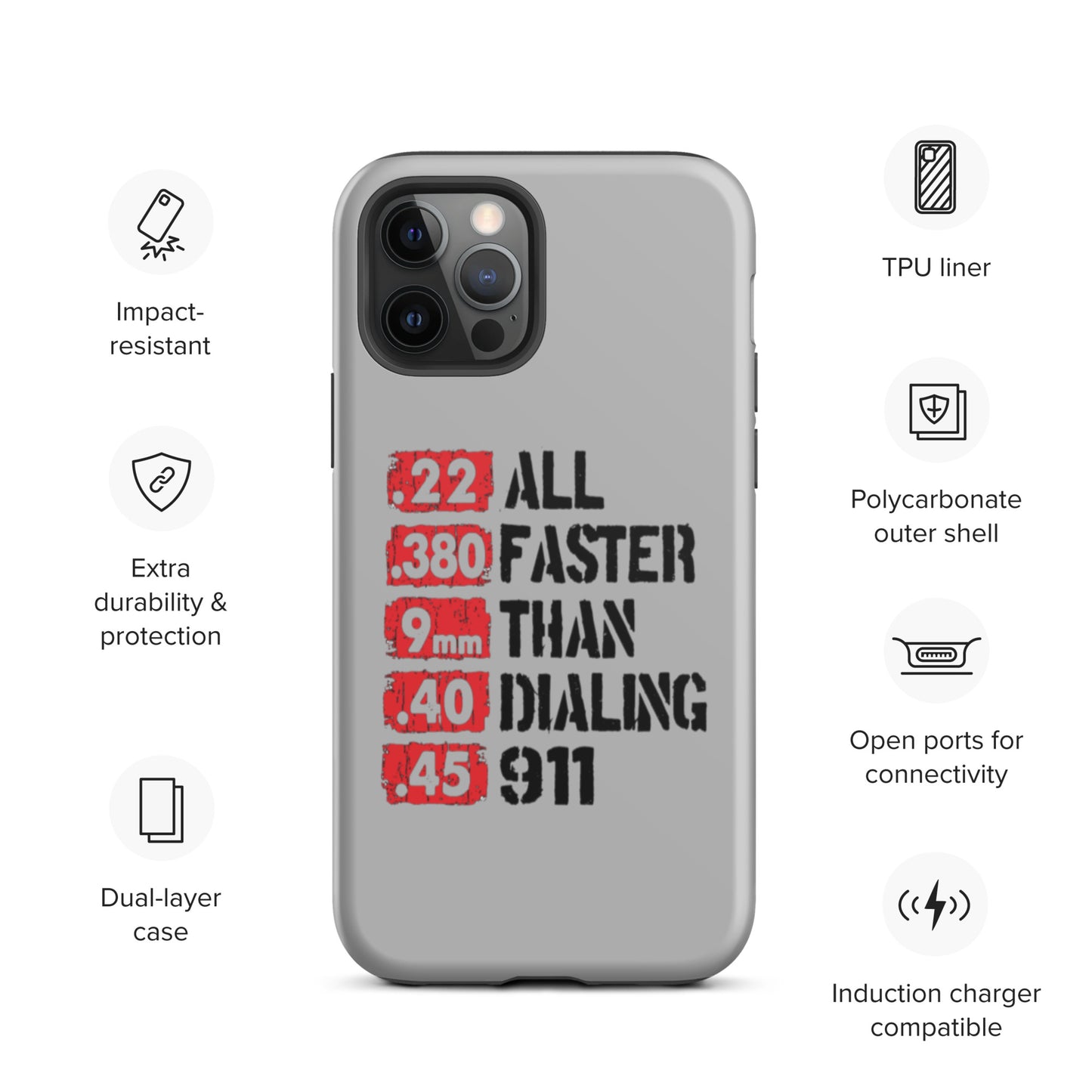 All Faster Than Dialing 911 iPhone case