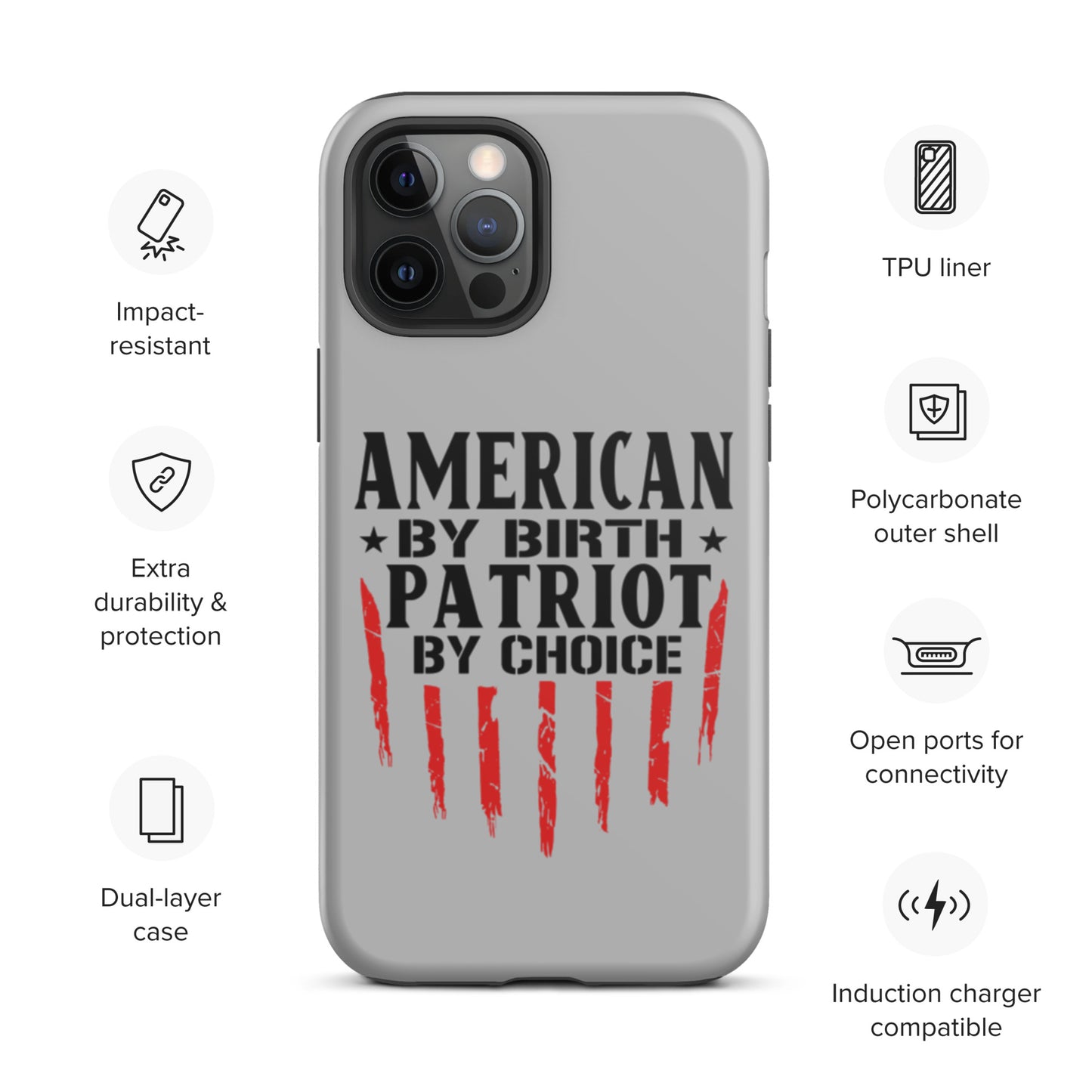 American By Birth Patriot By Choice iPhone case