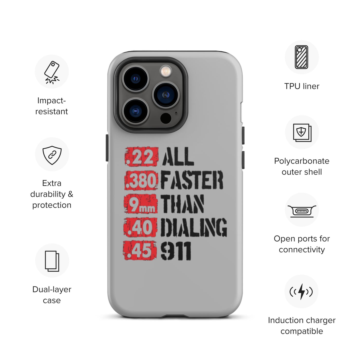 All Faster Than Dialing 911 iPhone case