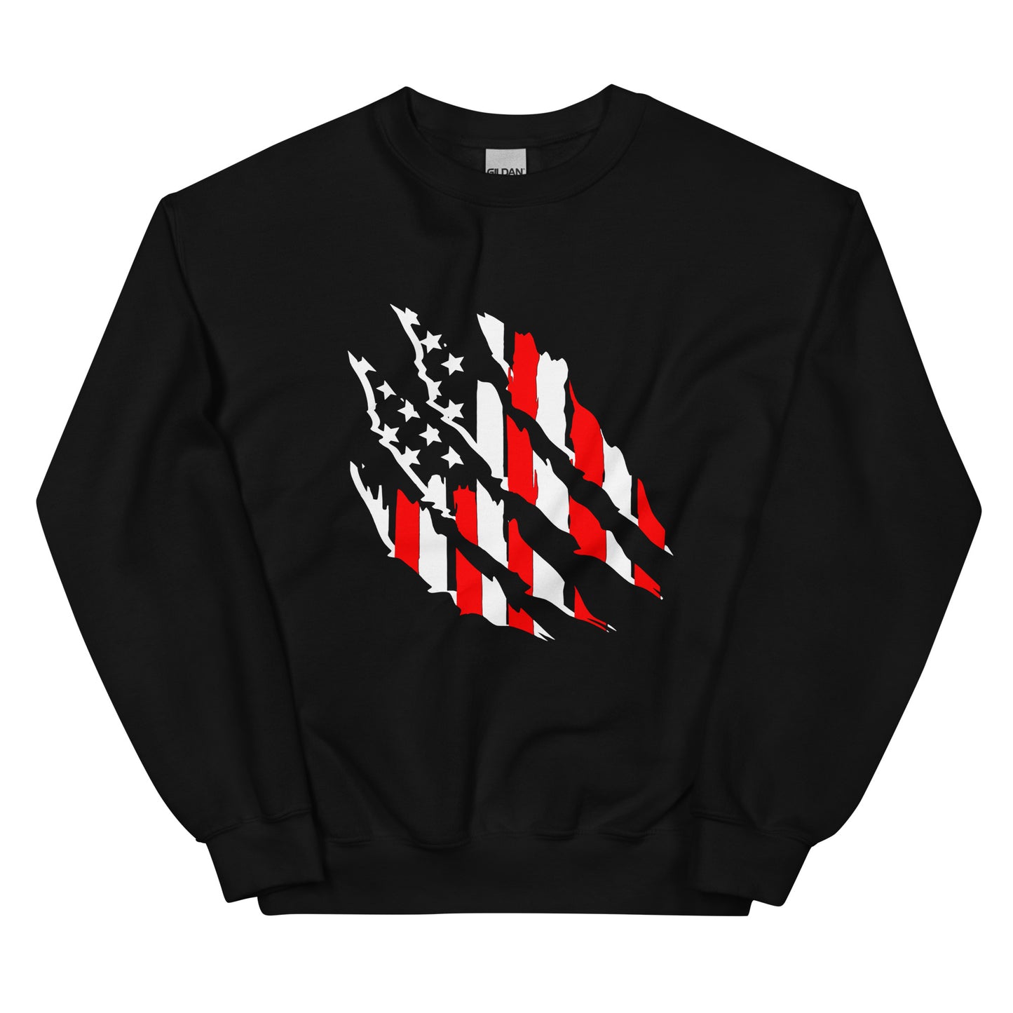 Tattered American Flag Unisex Sweatshirt