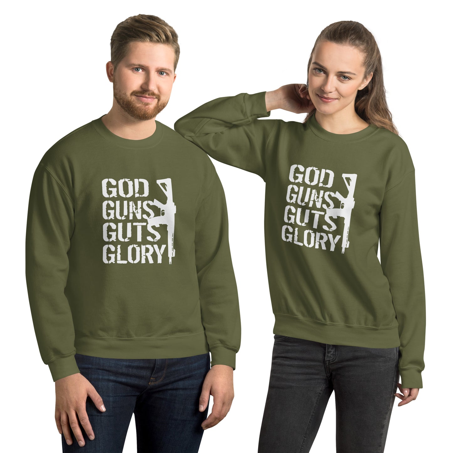 God, Guns, Guts, Glory Unisex Sweatshirt