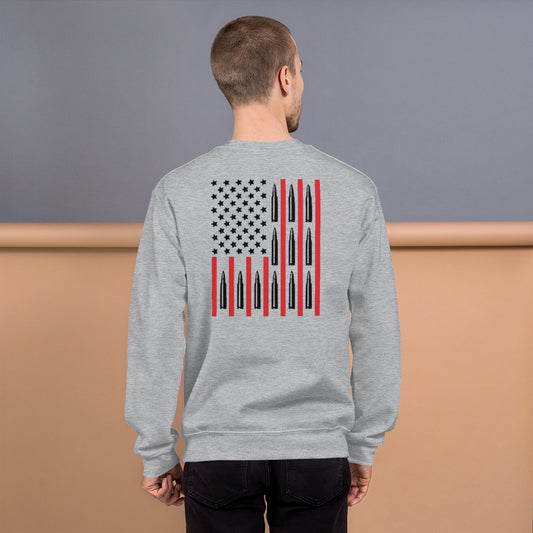 Mens Ammo Flag Pro 2nd Amendment Sweatshirt Womens Ammo Flag 2nd Amendment Sweatshirt Plus Sizes Available