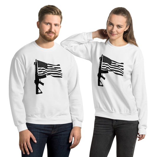 USA Firearm Flag Pro 2nd Amendment Unisex Sweatshirt