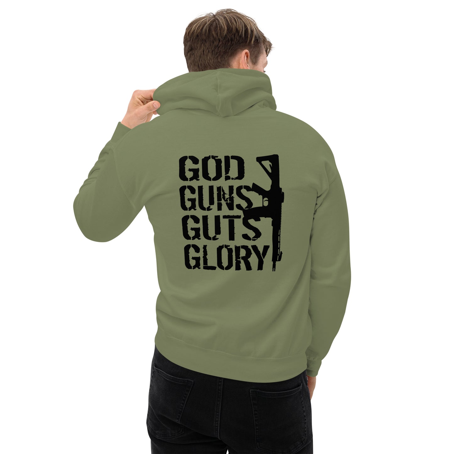 God Guns Guts Glory Unisex Hoodie