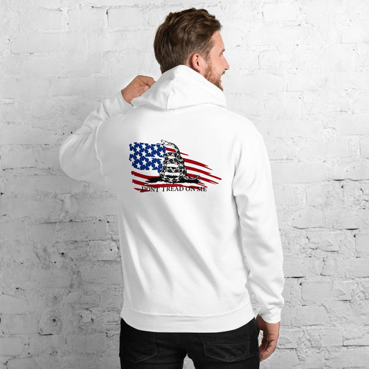 Don't Tread On Me American Flag Edition Unisex Hoodie**BACK DESIGN*