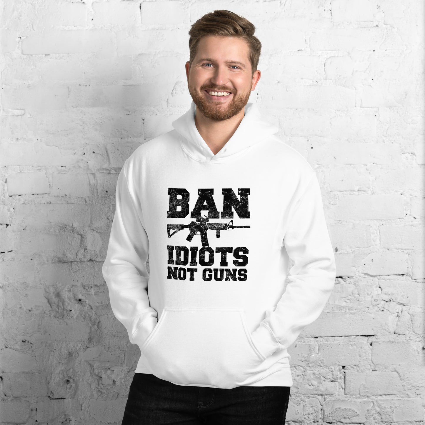 Ban Idiots Not Guns Unisex Hoodie