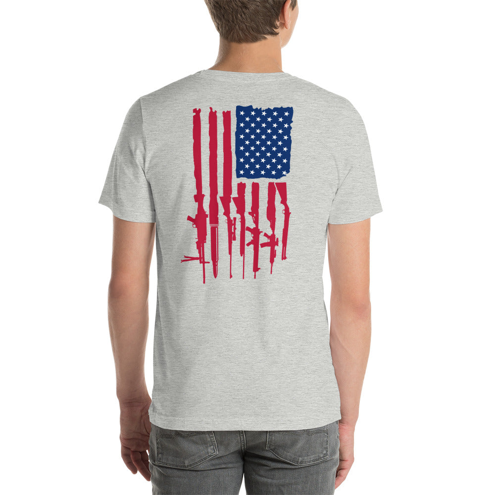 Firearms Flag Unisex t-shirt