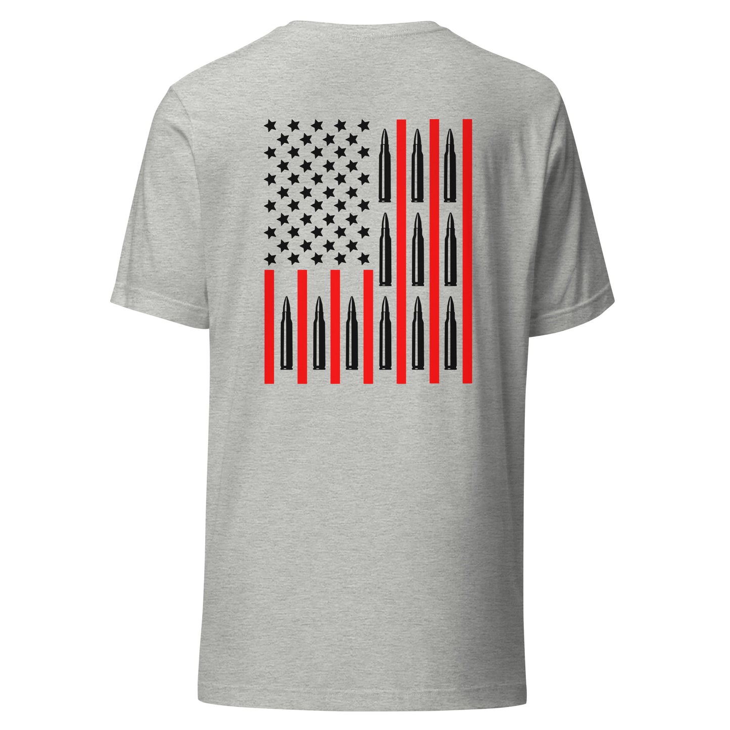 556 Ammo Flag (Back Design) Unisex t-shirt