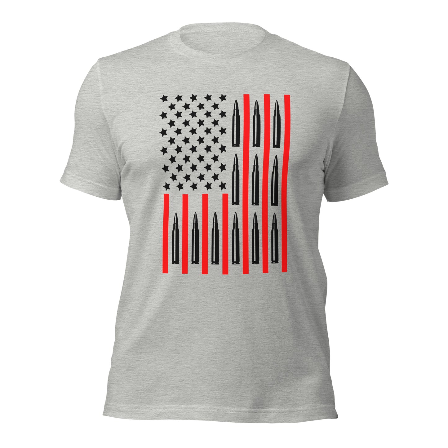 556 Ammo Flag (Front Design) Unisex t-shirt