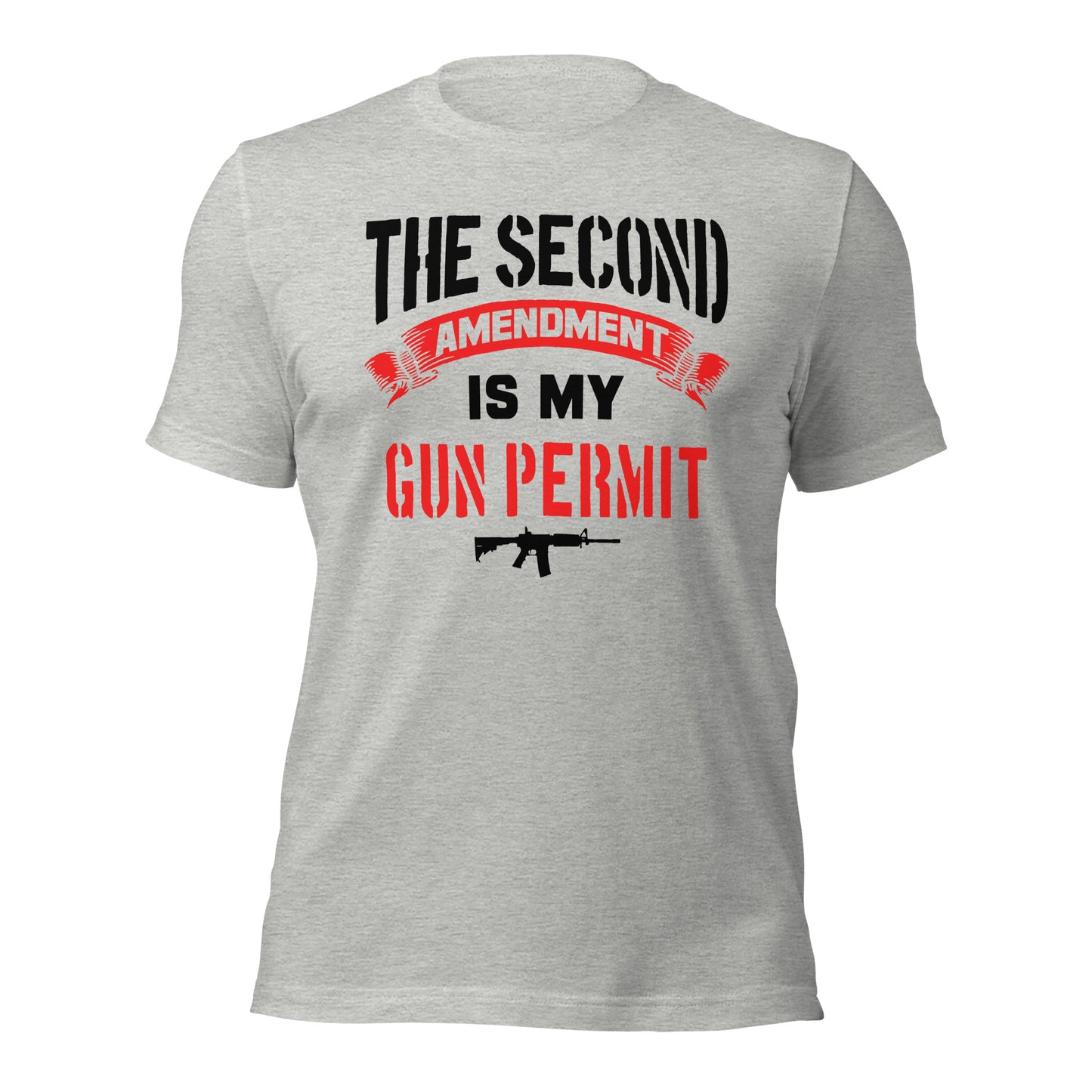 The 2nd Amendment is My Permit (Front Design) Unisex t-shirt