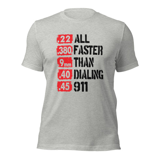 All Faster Than 911 (Front Design) Unisex t-shirt