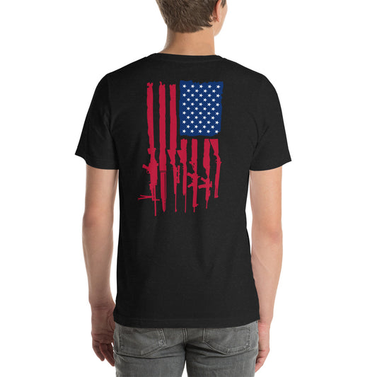 Firearms Flag Unisex t-shirt