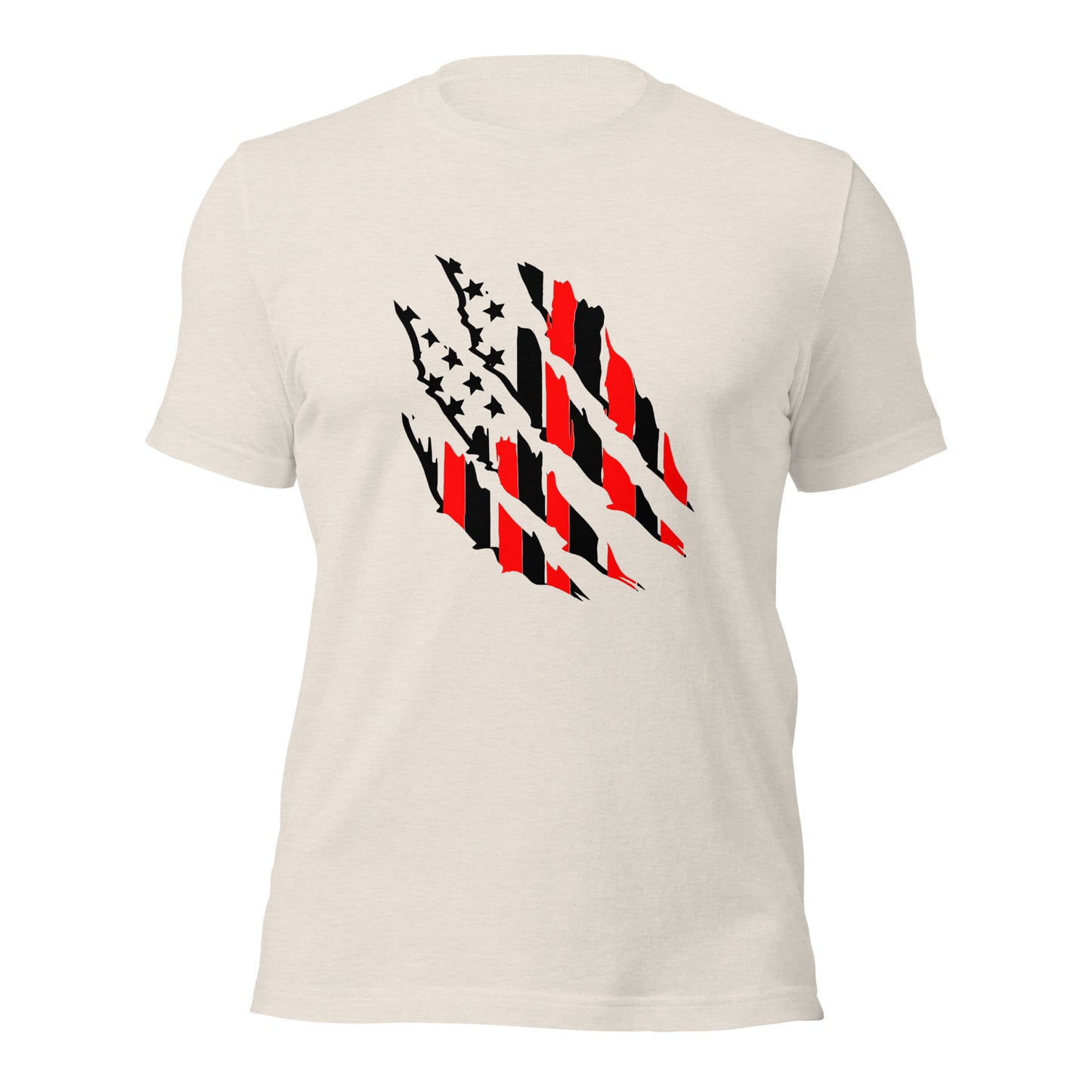 tattered American Flag ( Front Design) Unisex t-shirt