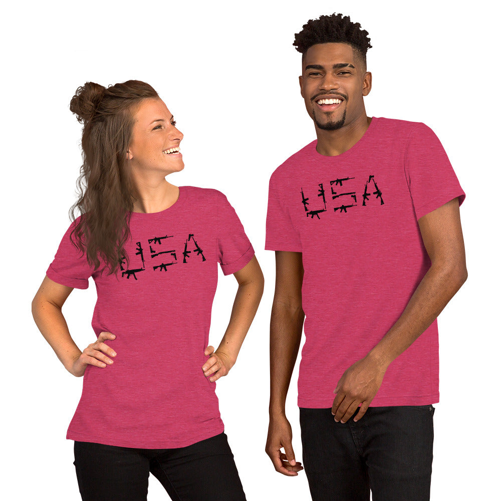 USA Firearm Short-sleeve Unisex t-shirt