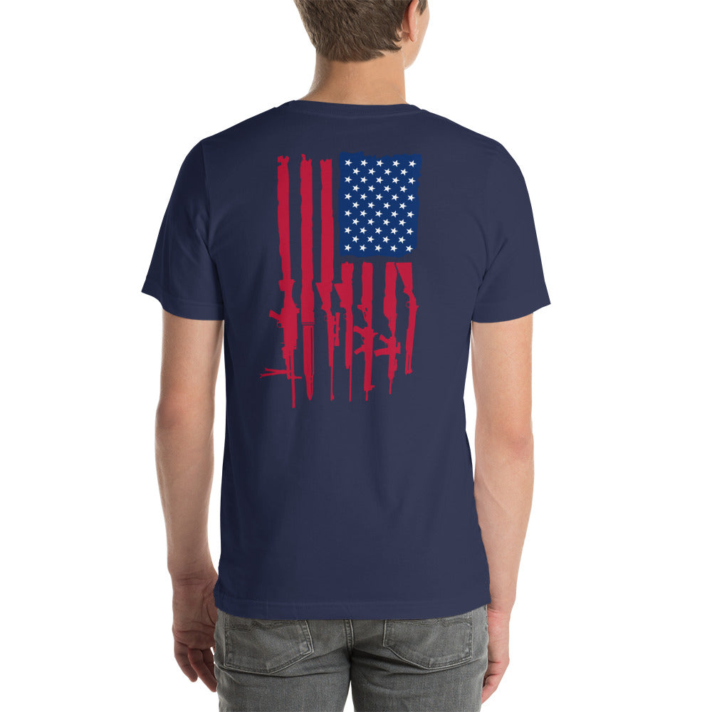 Firearms Flag Unisex t-shirt