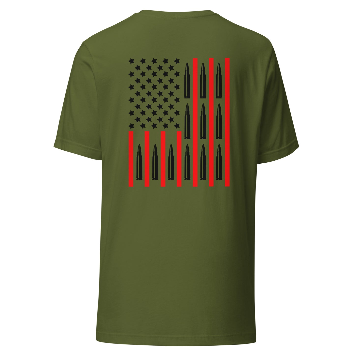 556 Ammo Flag (Back Design) Unisex t-shirt