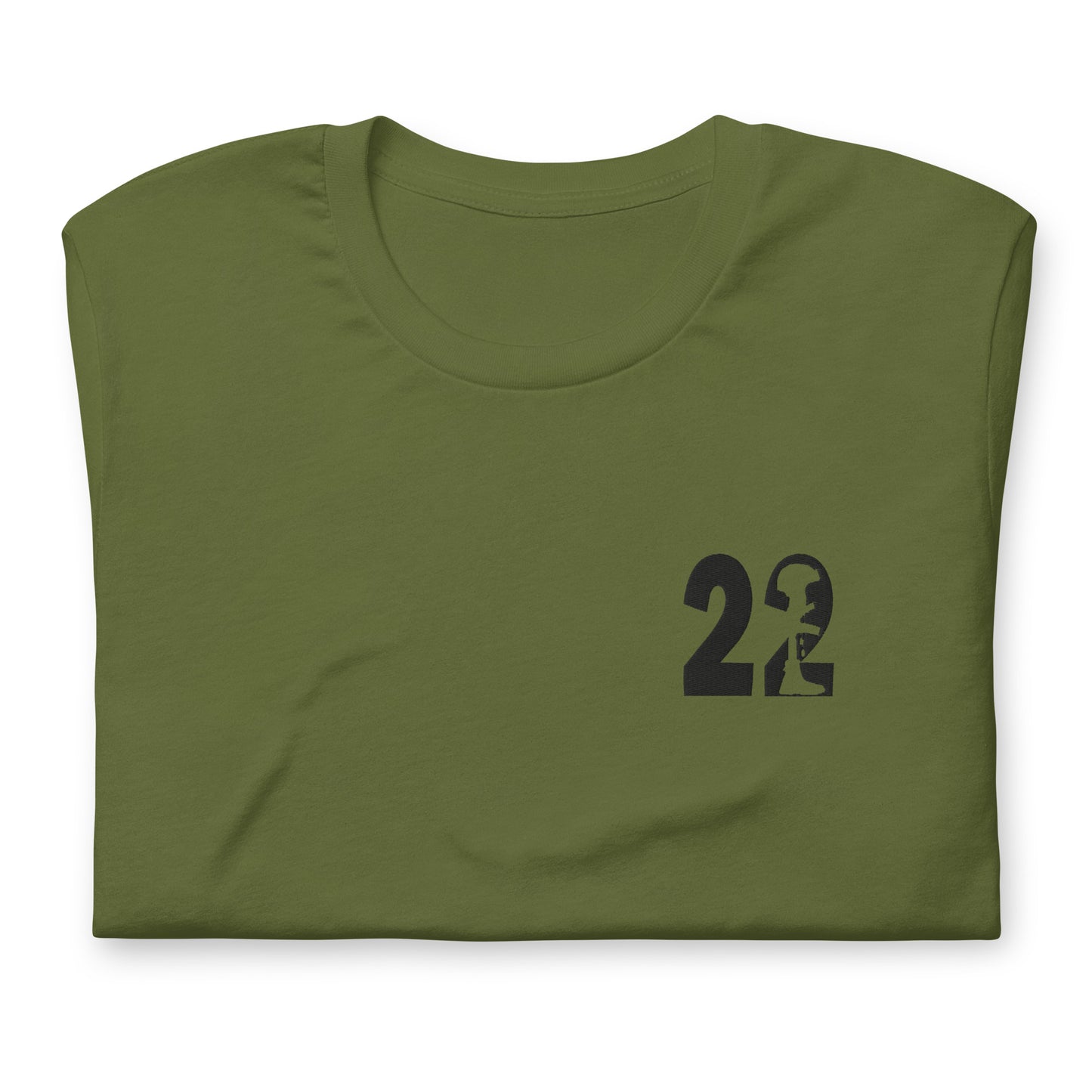 22 A Day End Veteran Suicide Embroidered Unisex t-shirt