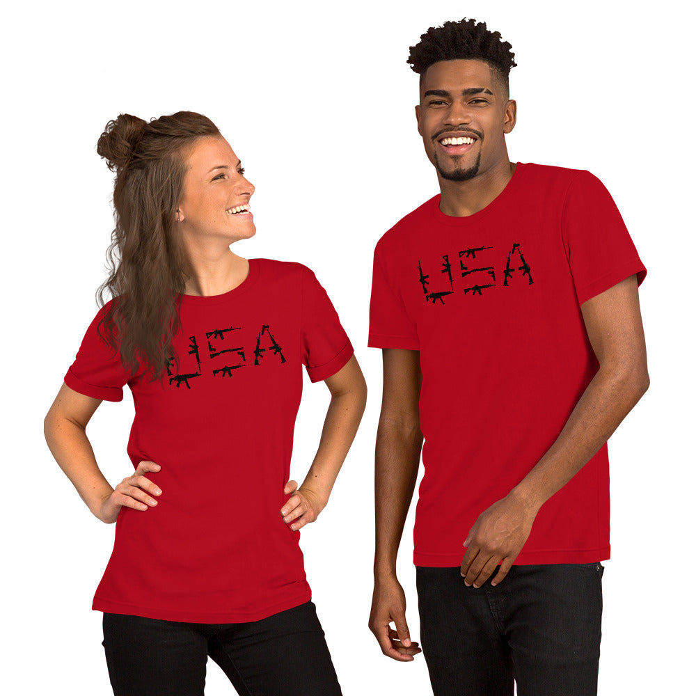 USA Firearm Short-sleeve Unisex t-shirt