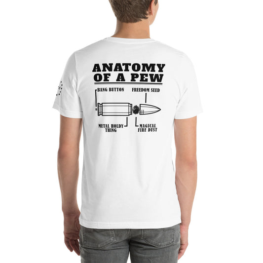 Anatomy Of A Pew Unisex t-shirt