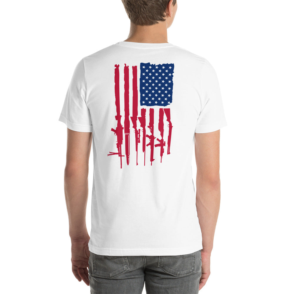 Firearms Flag Unisex t-shirt