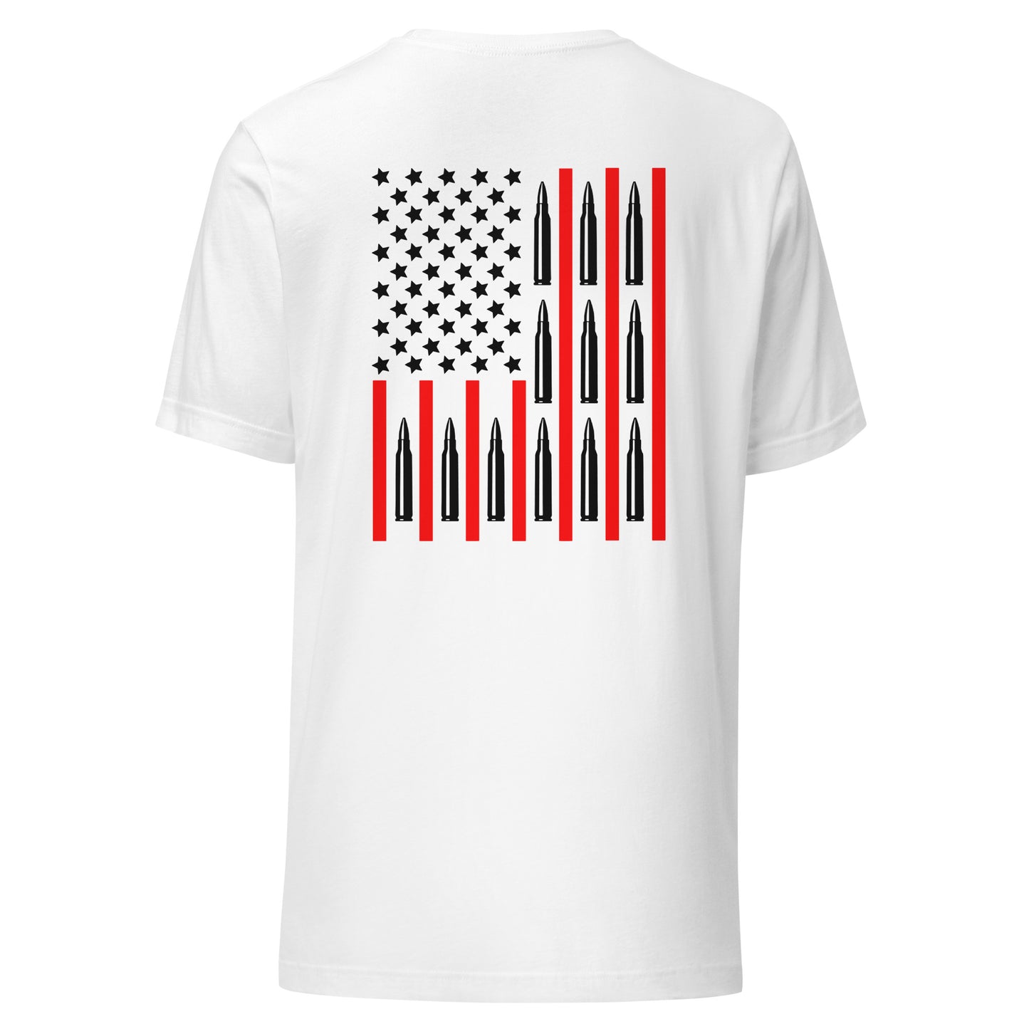 556 Ammo Flag (Back Design) Unisex t-shirt