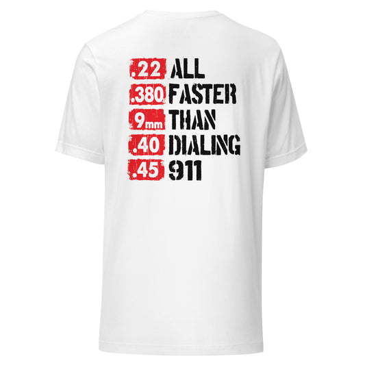 All Faster Than 911 (Back Design) Unisex t-shirt