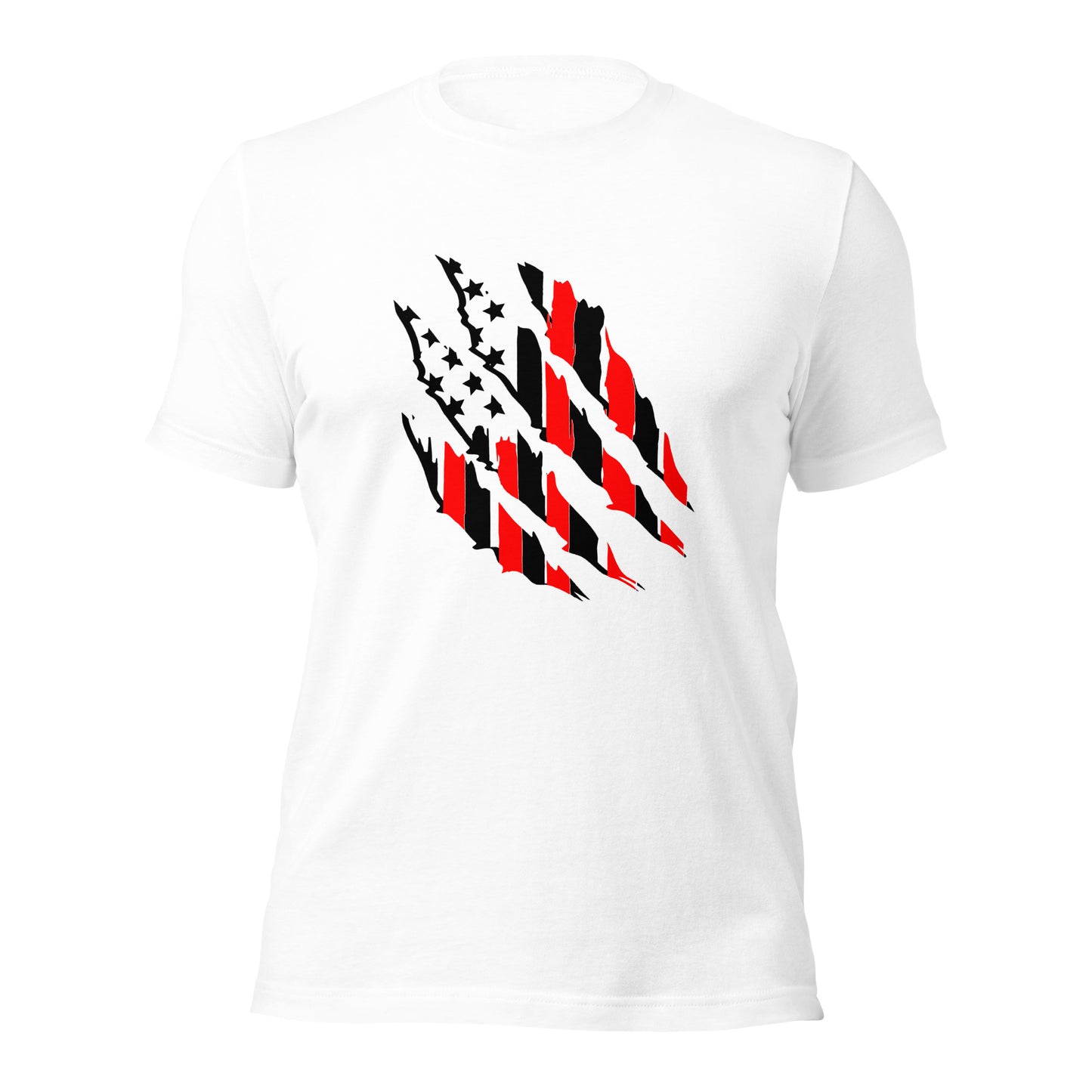 tattered American Flag ( Front Design) Unisex t-shirt