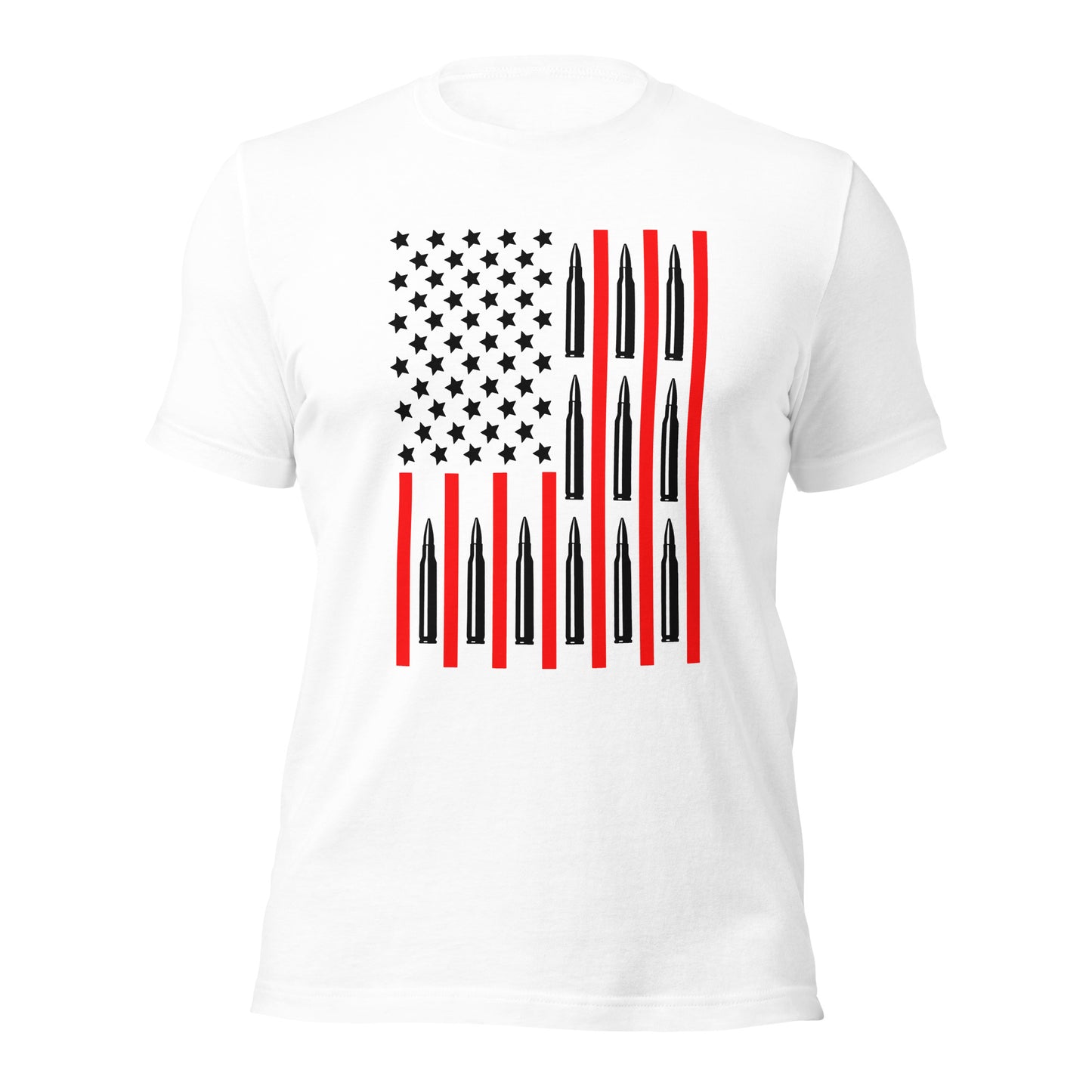 556 Ammo Flag (Front Design) Unisex t-shirt