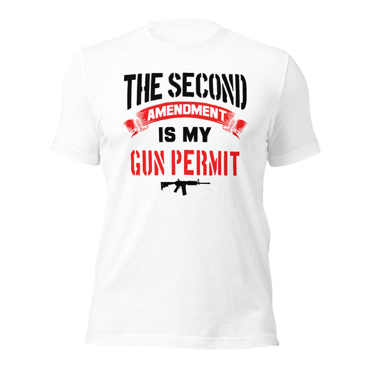 The 2nd Amendment is My Permit (Front Design) Unisex t-shirt