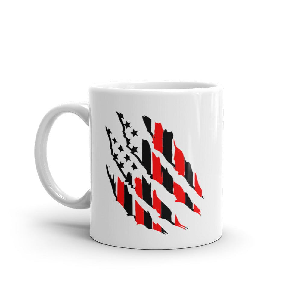 Tattered American Flag Coffee Mug