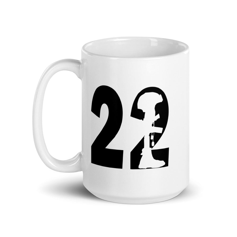 22 a Day End veteran Suicide Coffee Mug