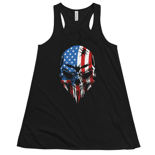 American Skull Women's Flowy Racerback Tank