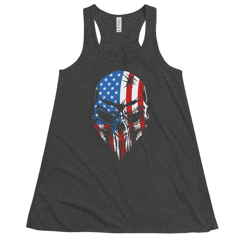 American Skull Women's Flowy Racerback Tank